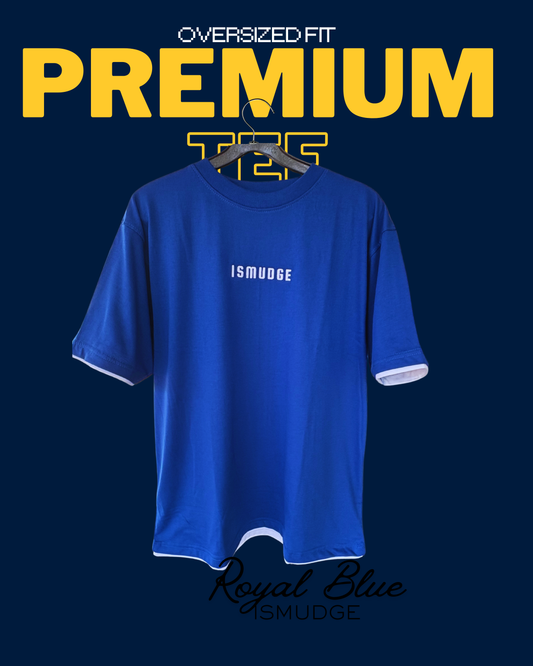Ismudge Royal Blue Oversize Tee