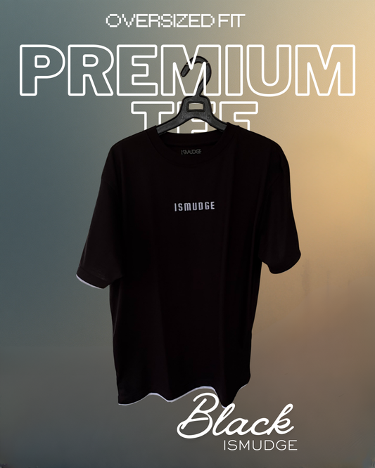 Ismudge Black Oversize Tee