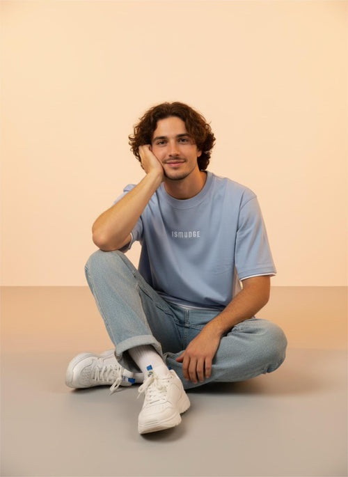 Ismudge Air Blue Oversize Tee