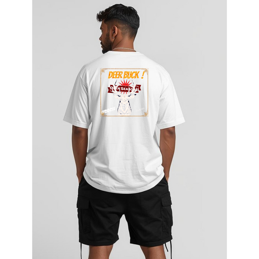 Open Season Raw Edge Oversized  Tee